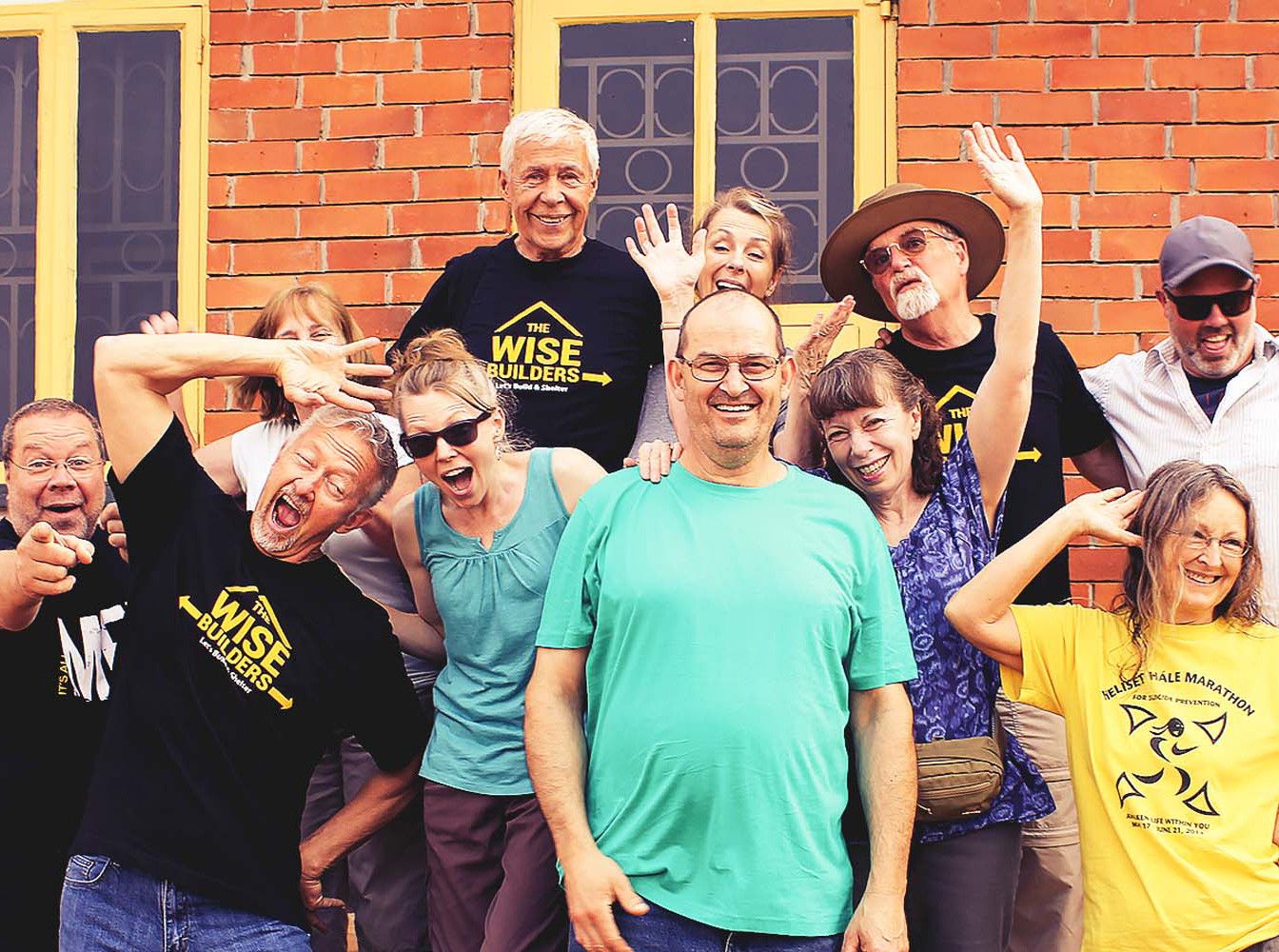 group of people partnering with Arise to fundraise